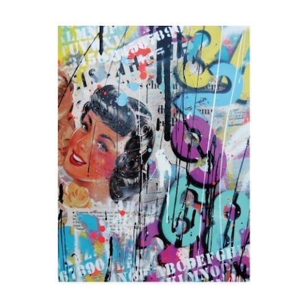 David Drioton 'Young Love Collage' Canvas Art,14x19
